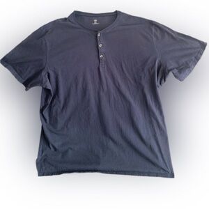 Pre Owned Men's HB Polo Shirt Sz XXXL Blue 3 Button Casual Classic Style